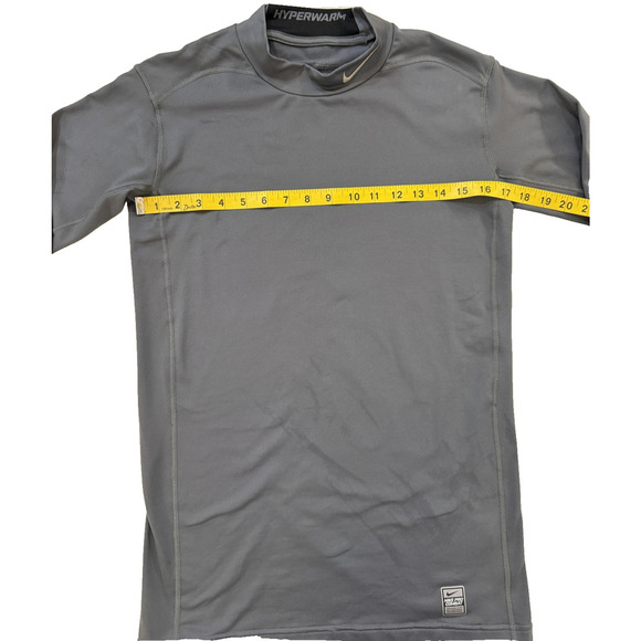 Nike Pro Combat Compression Shirt Mens Large Gray Long Sleeve Athletic Hyperwar - Picture 5 of 8